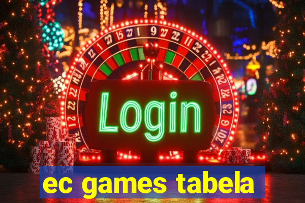 ec games tabela